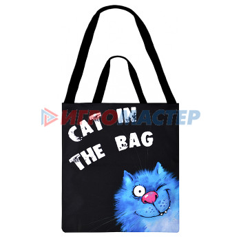 Сумки-шопперы Сумка-шоппер &quot;Синие коты Cat in the bag&quot; (35*40 см.)  худ. Зенюк