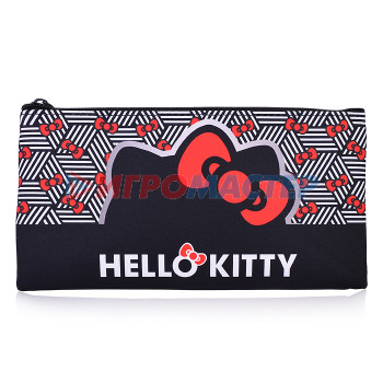 Пеналы-косметички школьные Пенал плоский &quot;Hello Kitty&quot; Размер: 20,5*10,8 см. Изготовлен из полиэстера, 210 ден. Имеется од