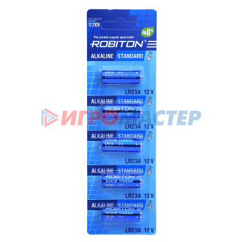 Элементы питания, фонарики, флэшки Батарея ROBITON STANDARD R-23A-0-BL5 23A (0% Hg) BL5