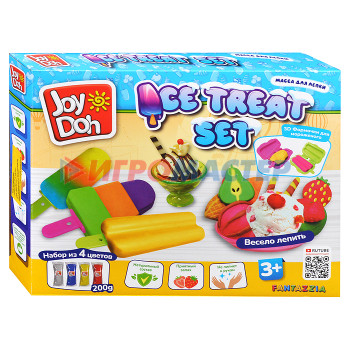 Масса для лепки набор Ice-treat set - Эскимо, 3d формы, 8 аксессуаров, 4 пакет