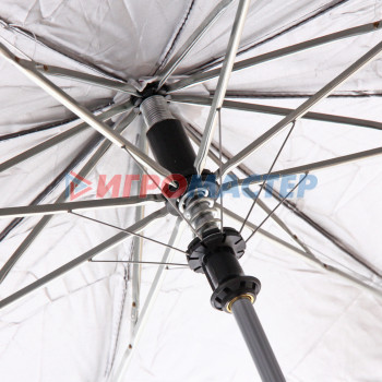 Зонт мужской полуавтомат "Ultramarine - Эстет", двухцветный, цвет черный, 8 спиц, d-95см, длина в слож. виде 40см