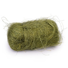 Волокно сизалевое натуральное 50 г, зеленое, в пластиковом пакете с блистерным подвесом