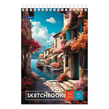 Блокнот SketchBook 80л А5ф &quot;Живописный уголок&quot;