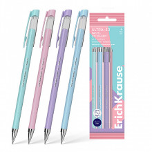 Ручка шариковая ULTRA-30 Stick&amp;Grip Pastel 0.7, Super Glide Technology, цвет чернил синий