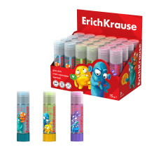 Клей-карандаш EasyStick Jolly Friends, 15г, цветной