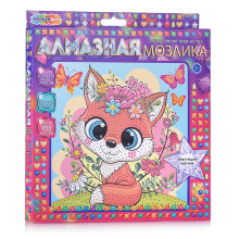 Алмазная мозаика &quot;Милая лисичка&quot; 20*20 см.